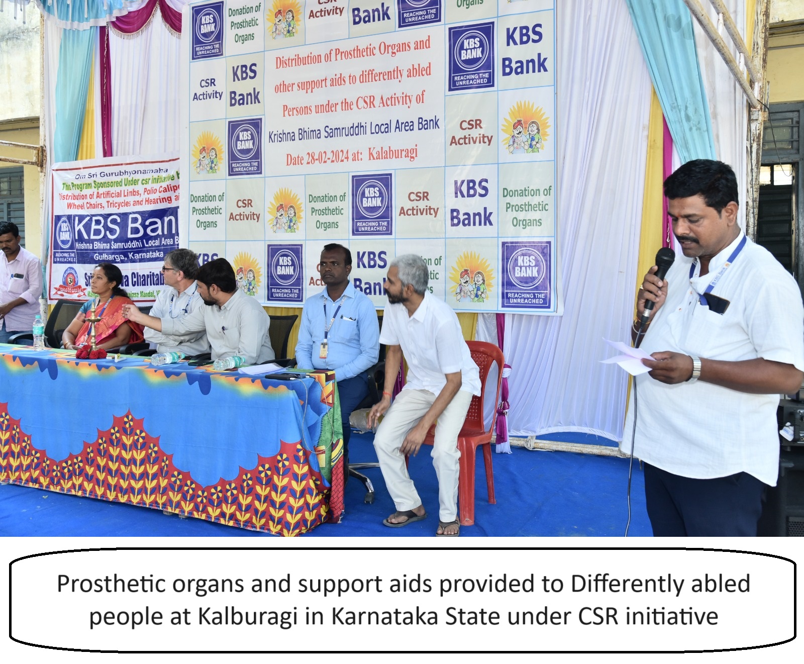 Prosthetic organs and support aids provided to Differently abled people at Kalburagi in Karnataka State under CSR initiative | Kbsbankindia.in | Kbsbankindia.com | Gallery